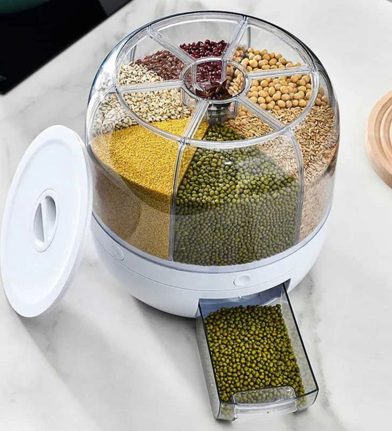 SaveFood™ - Dispenser Giratório  Moderno e Elegante