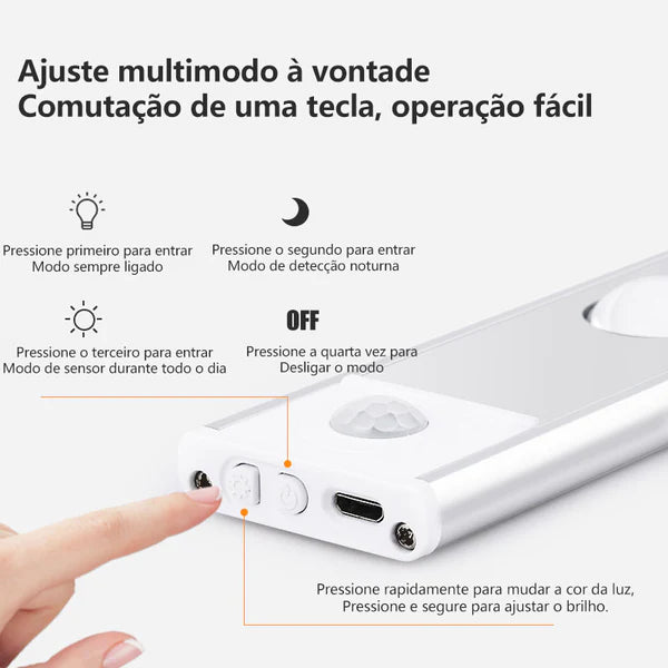 Lâmpadas LED Com Sensor De Movimento Inteligente