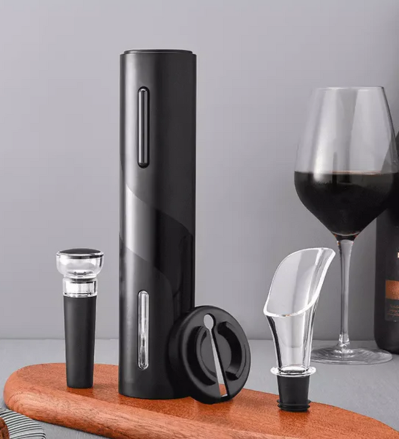 Abridor de Vinho Elétrico Recarregável Kit de Vinho