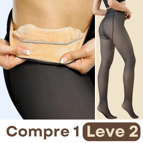 Meia Calça Elegante: Leggings Aveludadas e Peluciadas - Pague 1 LEVE 2